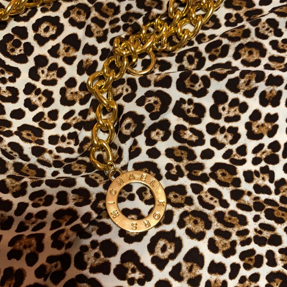 Michael Kors gold chain belt